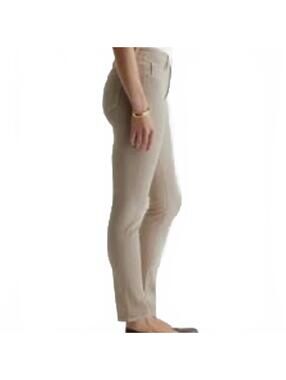 AG Adriano Goldschmied Bone Tan Pima Cropped Cigarette Jeans Size 27R US 4